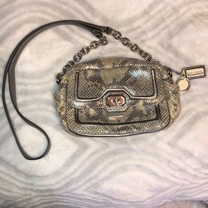 EUC Coach Snakeskin Crossbody